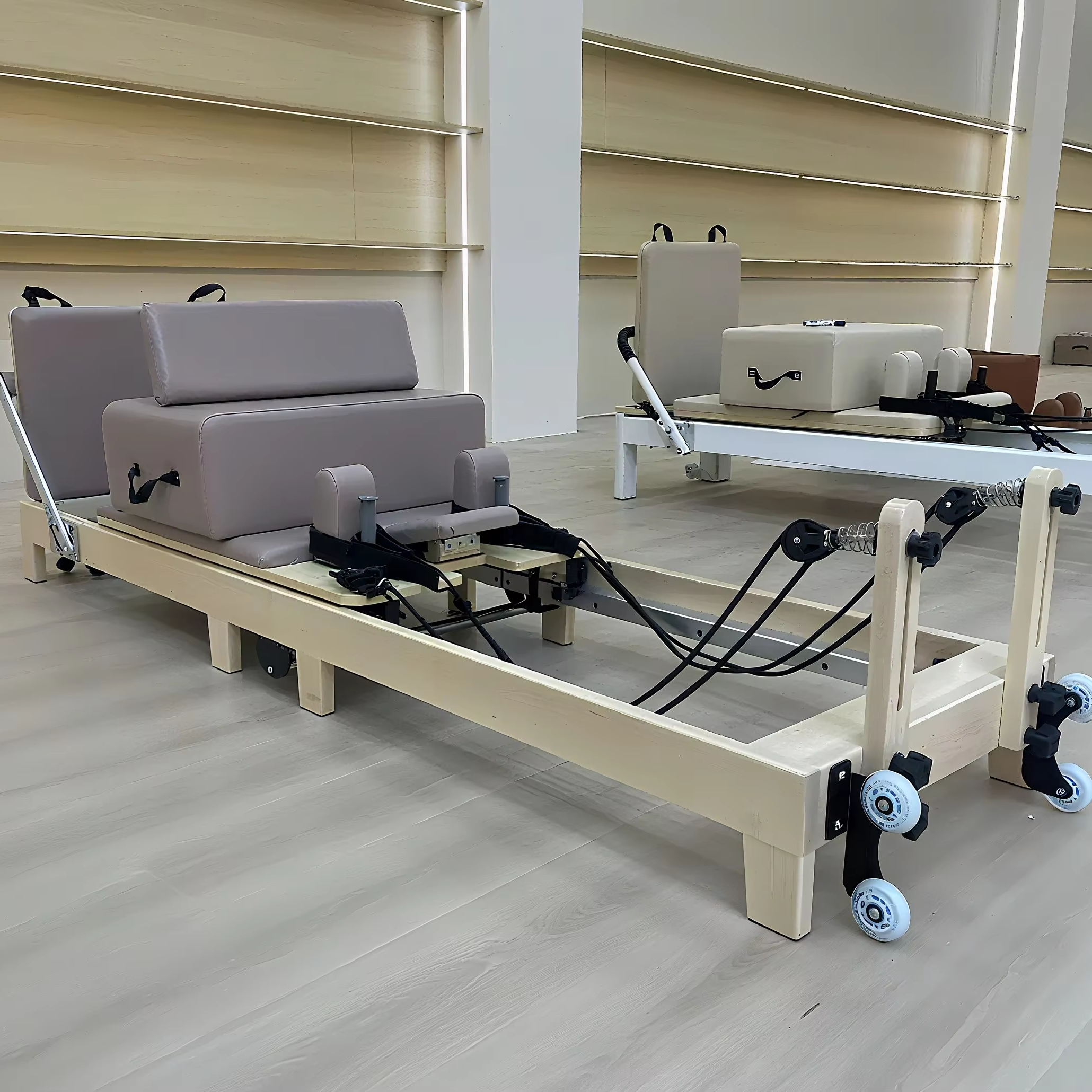 Компактный складной деревянный – обзор и цена Pilates Reformer Spring