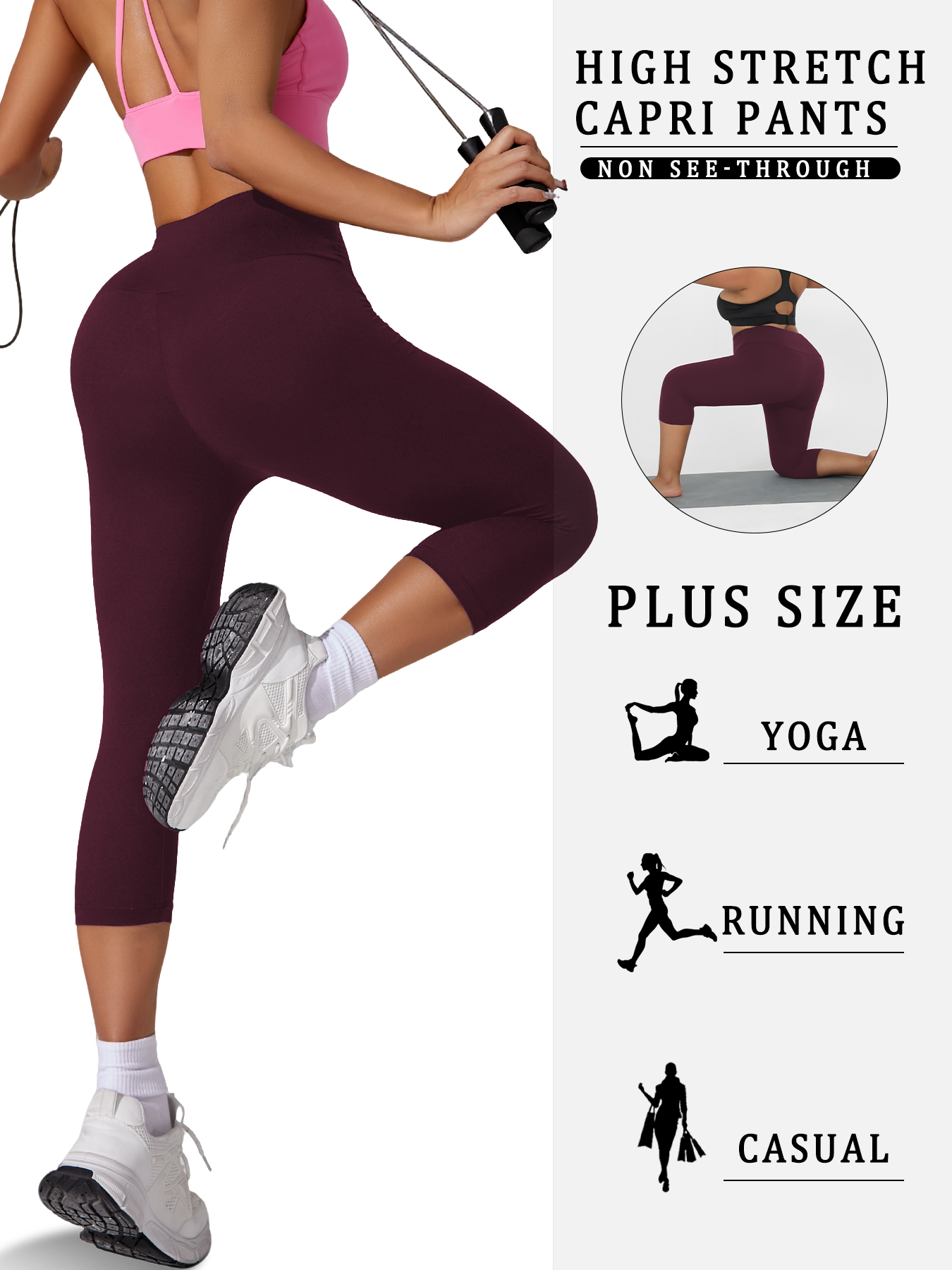 Женские леггинсы больших разме – обзор и цена Pilates Yoga Leggings