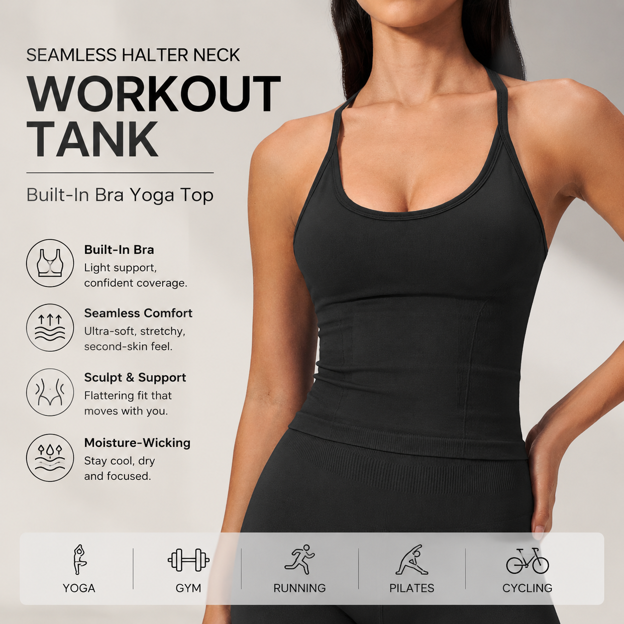 Роскошный спортивный топ 2-в-1 – обзор и цена Pilates Yoga Jacket
