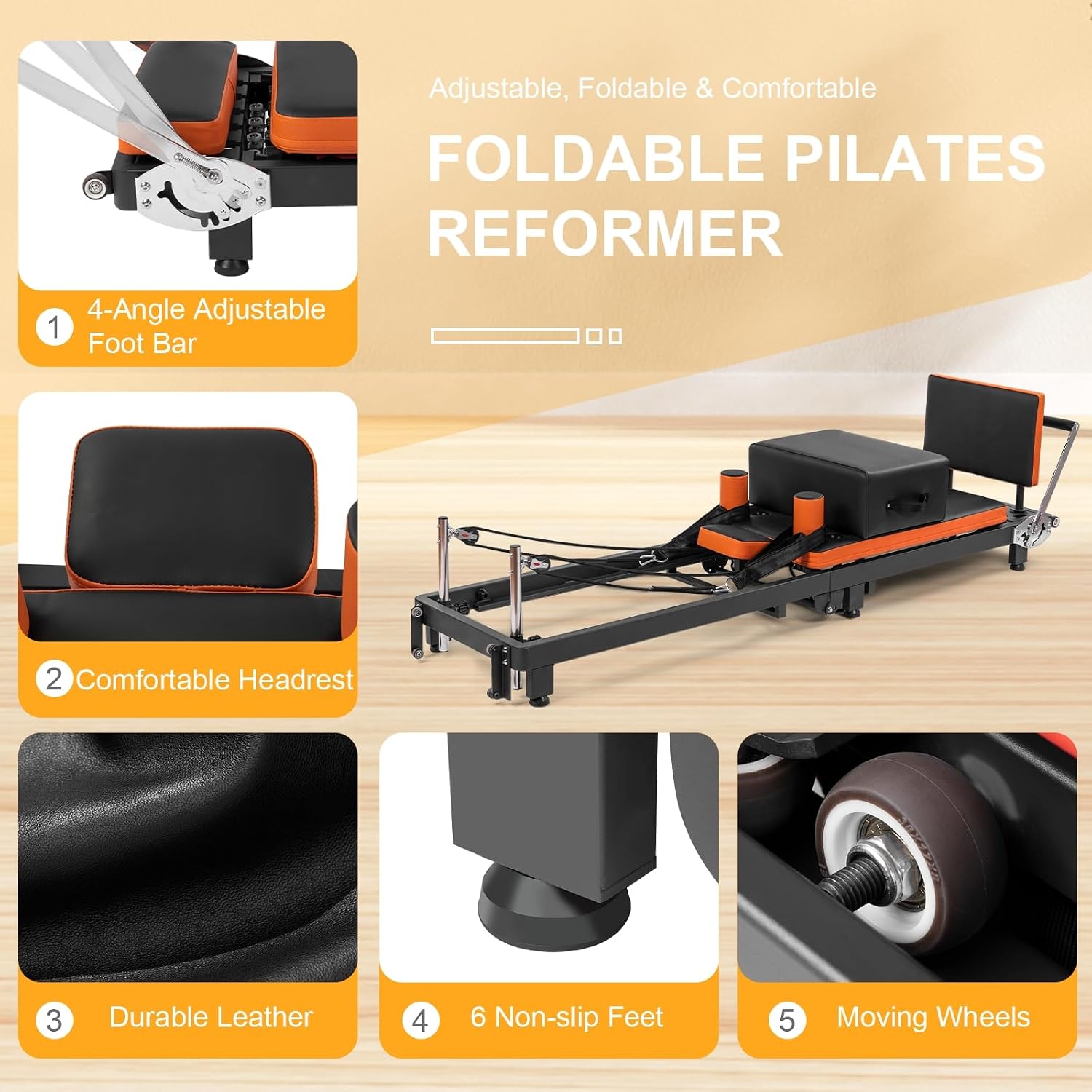 Пилатес-реформер, складной тре – обзор и цена Pilates Reformer Spring
